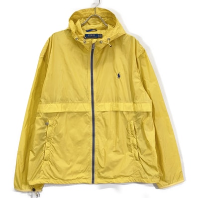 ポロ ラルフローレン イエロー ナイロン パーカー XXL