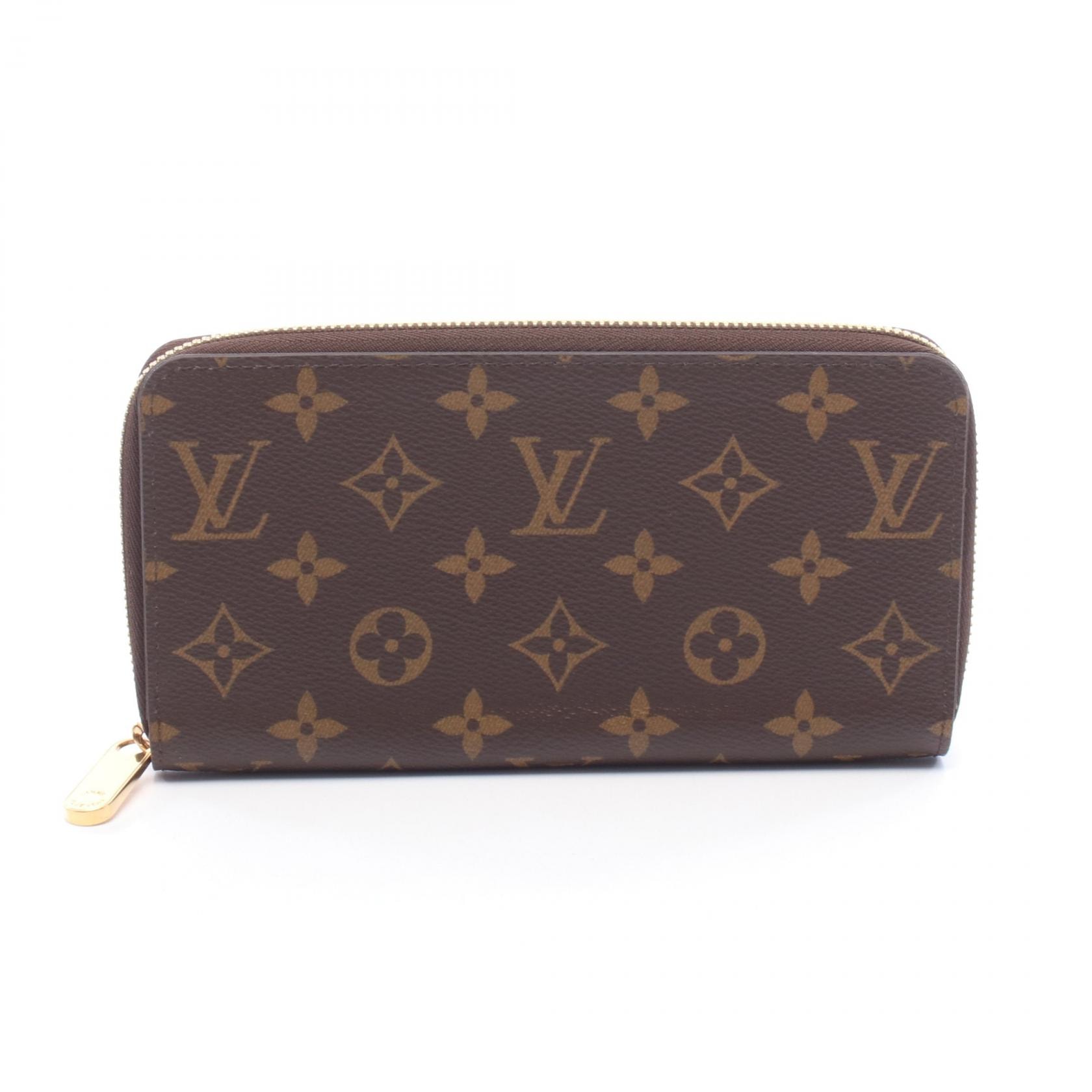ルイ・ヴィトン LOUIS VUITTON ジッピーウォレット モノグラム ラウンド長財布 財布 PVC メンズ レディース ブラウン系 M42616 【中古】