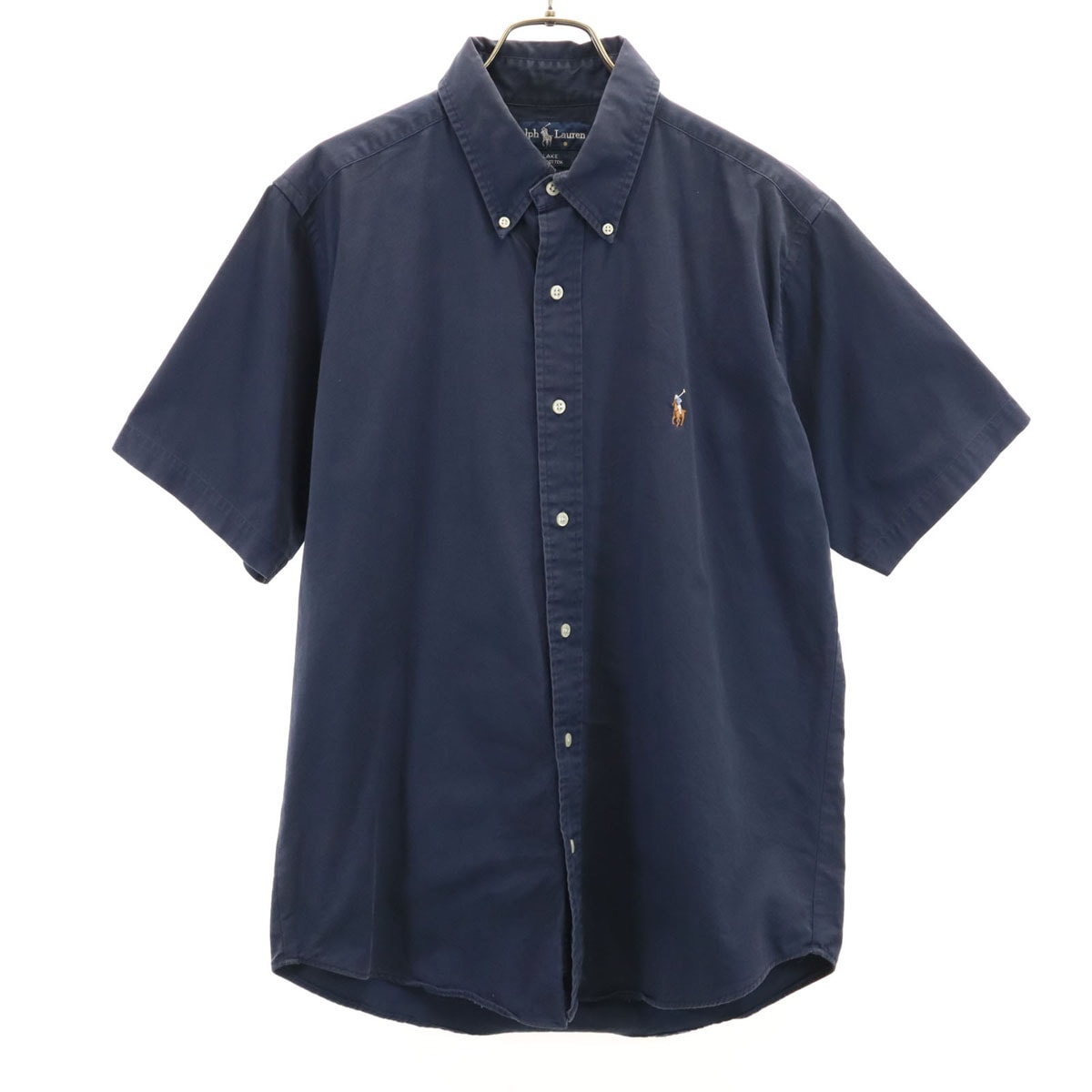 RALPH LAUREN ラルフローレン 半袖 ボタンダウンシャツ M ネイビー