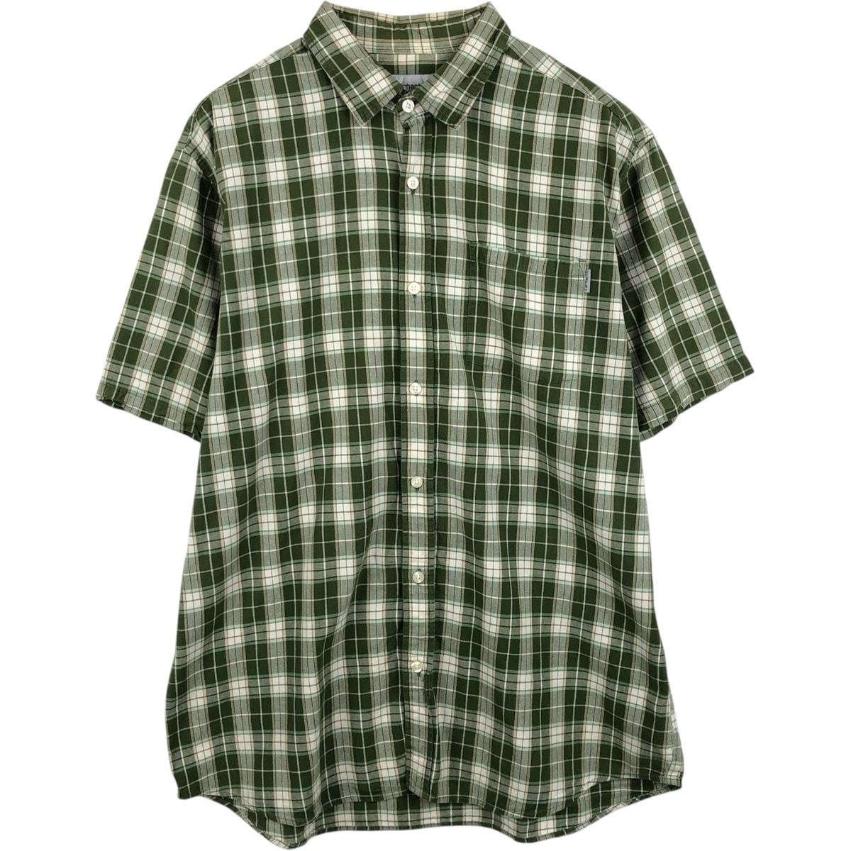 古着 カーハート Carhartt チェック柄 半袖 ワークシャツ メンズXL相当/eaa655227