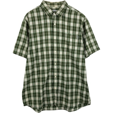 古着 カーハート Carhartt チェック柄 半袖 ワークシャツ メンズXL相当/eaa655227