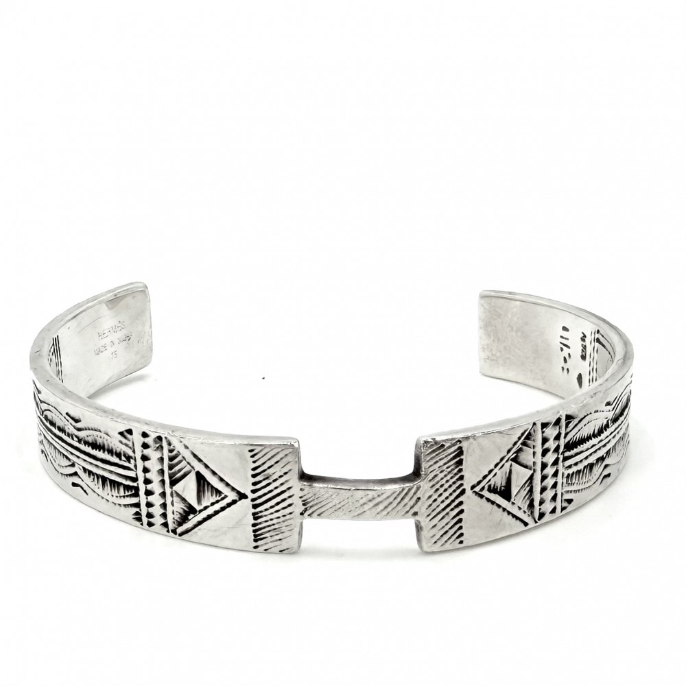 HERMES エルメス バングル トゥアレグ ブレスレット アクセサリー 小物 シルバー925 メンズ 約36.0g【中古品】