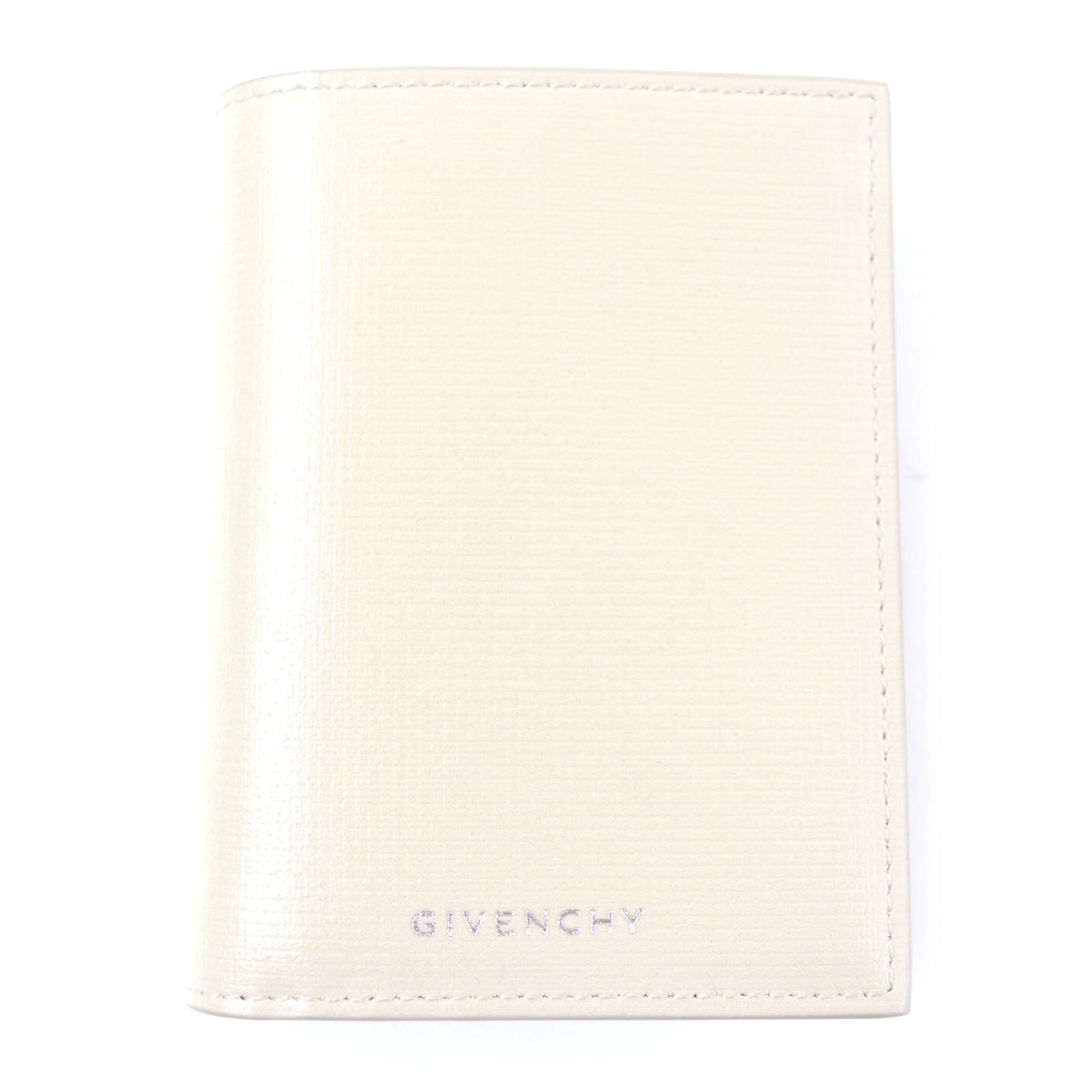 未使用品 ジバンシィ 二つ折り財布 クラシック 4G カードボルダー ベージュ ブラック