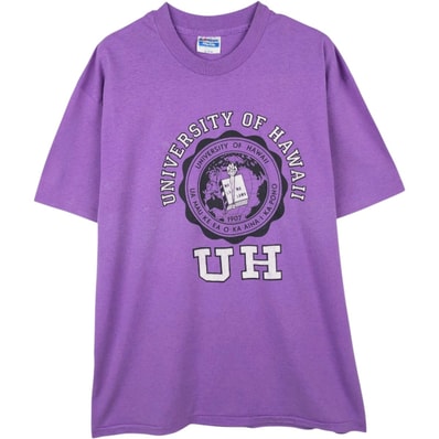 古着 80年代 ヘインズ Hanes Fifty-Fifty 青タグ カレッジTシャツ USA製 メンズXL相当 ヴィンテージ/eaa666679