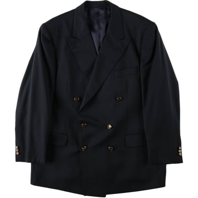 古着 バーバリー Burberry's ダブルブレスト ピークドラペル ウールテーラードジャケット ドイツ製 メンズL相当/evb031397