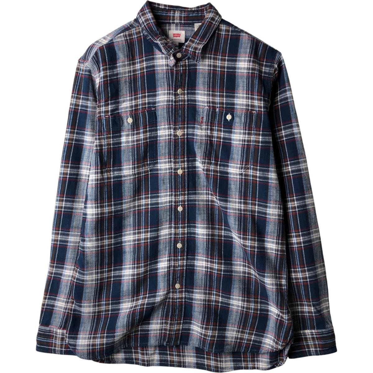 古着 リーバイス Levi's 長袖 ライトネルチェックシャツ メンズL相当/eaa613244