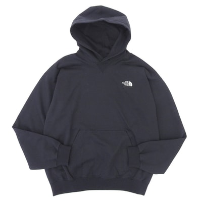 ノースフェイス 新品同様 ジャカード バックスクエアロゴ フーディー トップス メンズ ブラック M NT62437 M