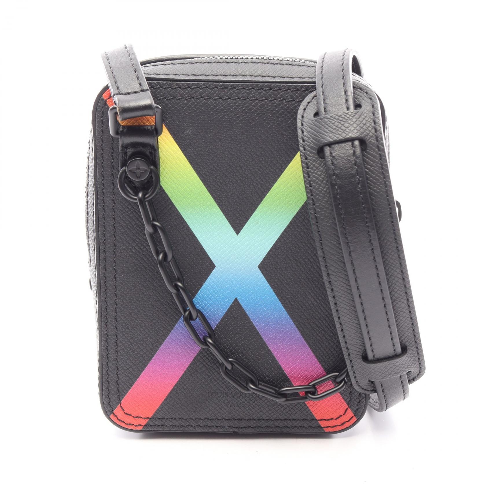 Louis Vuitton Taiga Rainbow Danube Messenger Bag