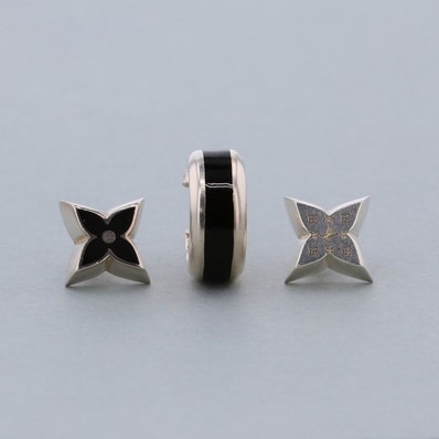 LOUIS VUITTON ルイ・ヴィトン LVスパイク セット3 ピアス M01718 シルバー925 シルバー レディース【中古】