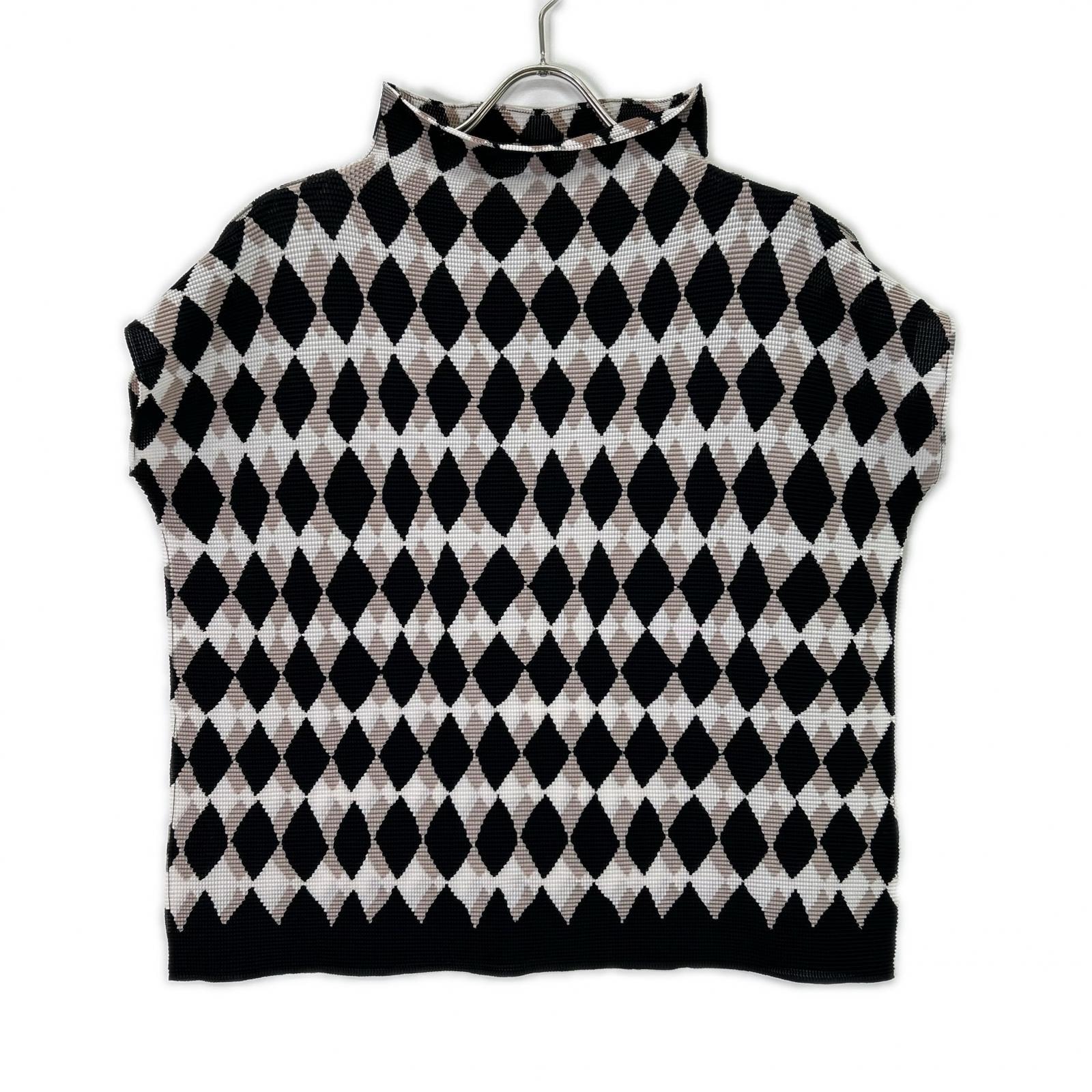 ミー/イッセイミヤケ MI61FK243 ブラック DIAMOND ブラウス