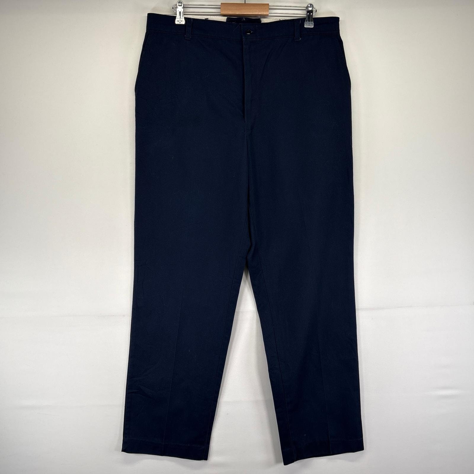 古着 レッドキャップ RED KAP パンツ ワークパンツ チノパン スラックス ストレート ワンポイントロゴ W38×L32 ネイビー系 メンズ