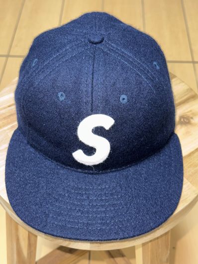 Supreme Ebbets S Logo Fitted 6-Panel "Navy"