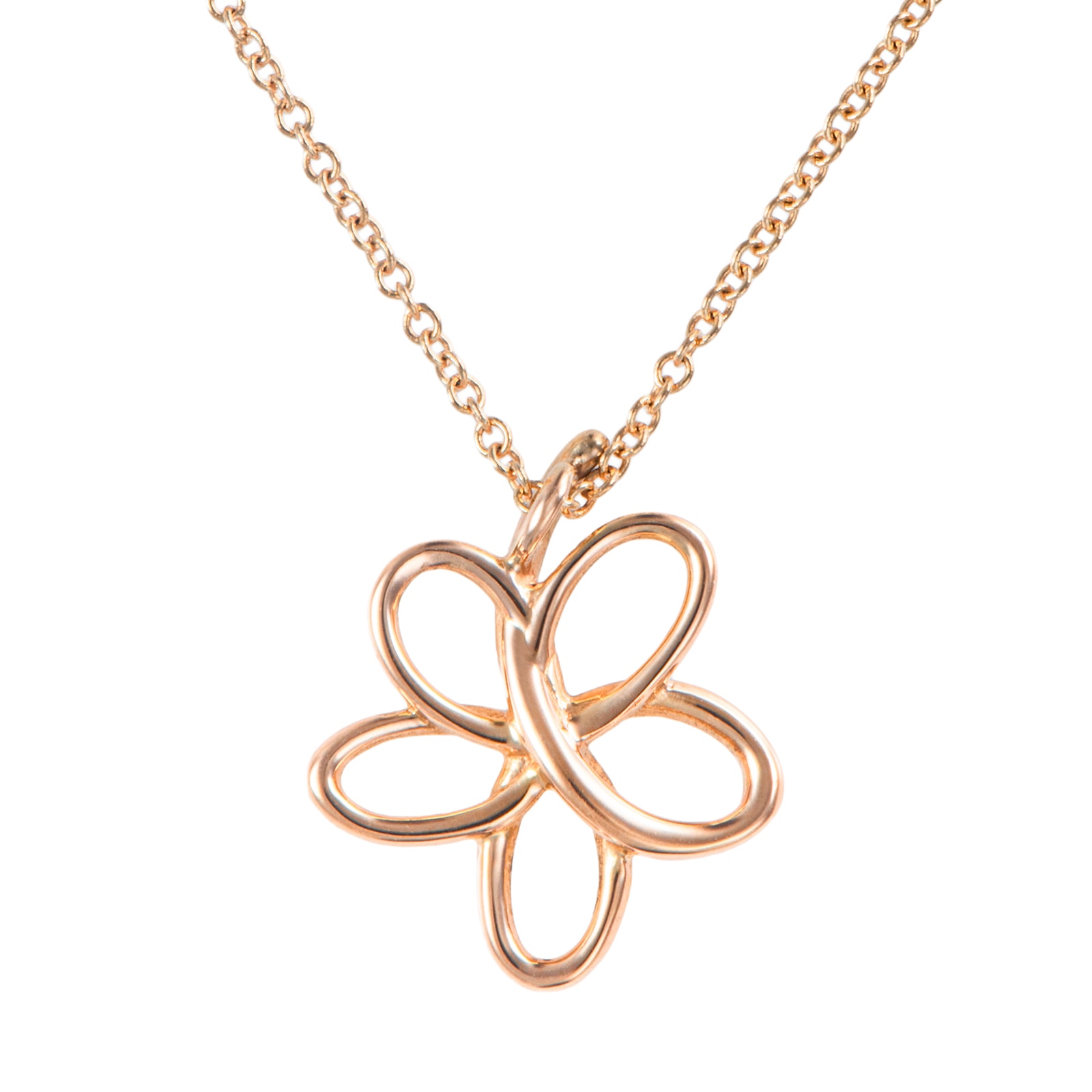 TIFFANY&Co. ティファニー ヴィラフラワー ネックレス ペンダント K18RG ピンク ゴールド【中古】