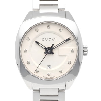 グッチ 腕時計 時計 ステンレススチール クオーツ レディース 1年保証 GUCCI 中古