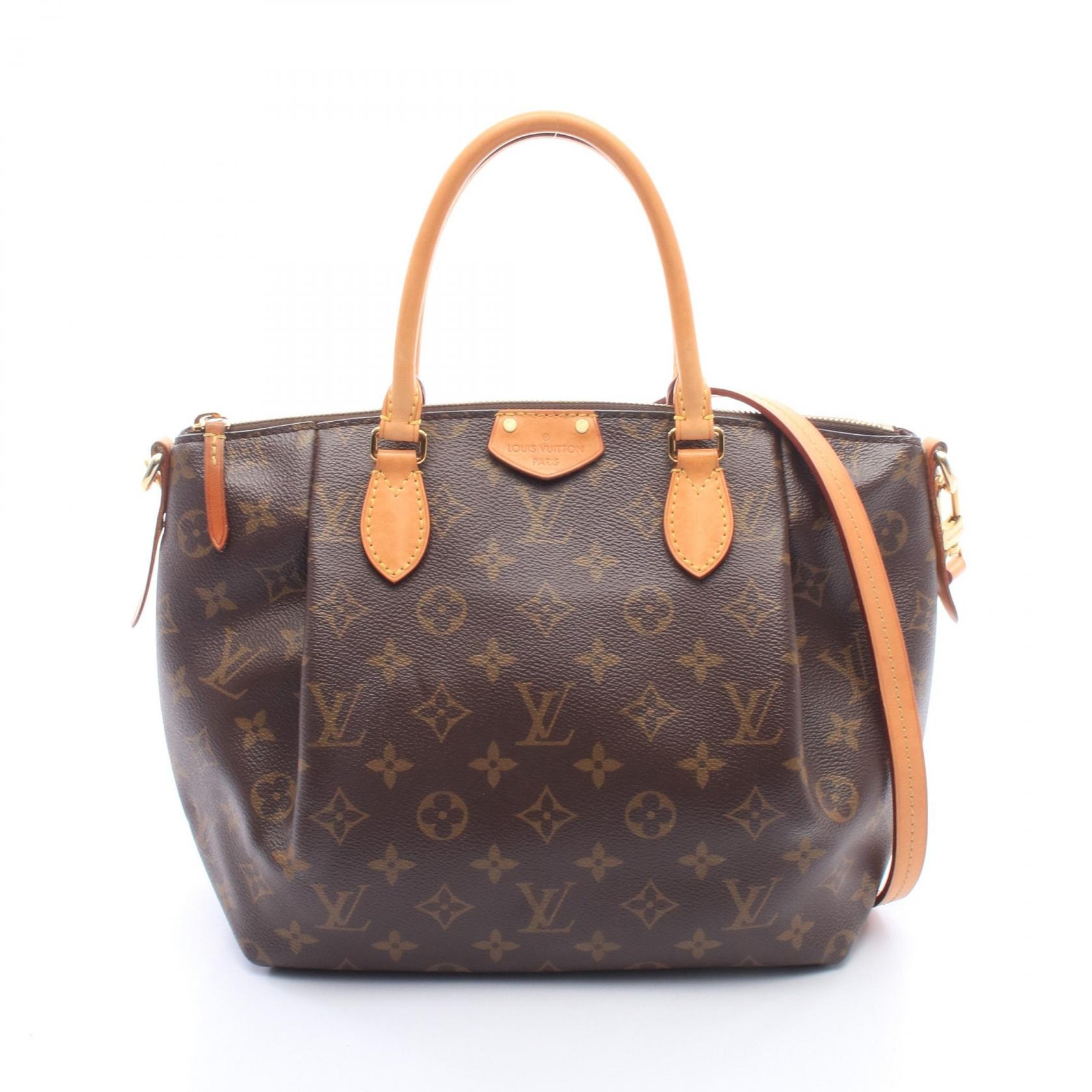 ルイ・ヴィトン LOUIS VUITTON テュレンPM モノグラム 2WAY ハンドバッグ バッグ PVCコーティングキャンバス レザー レディース ブラウン系 M48813 【中古】