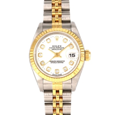 【ノーメンテナンス還元価格】ロレックス デイトジャスト 69173G SSxYG 自動巻 W番