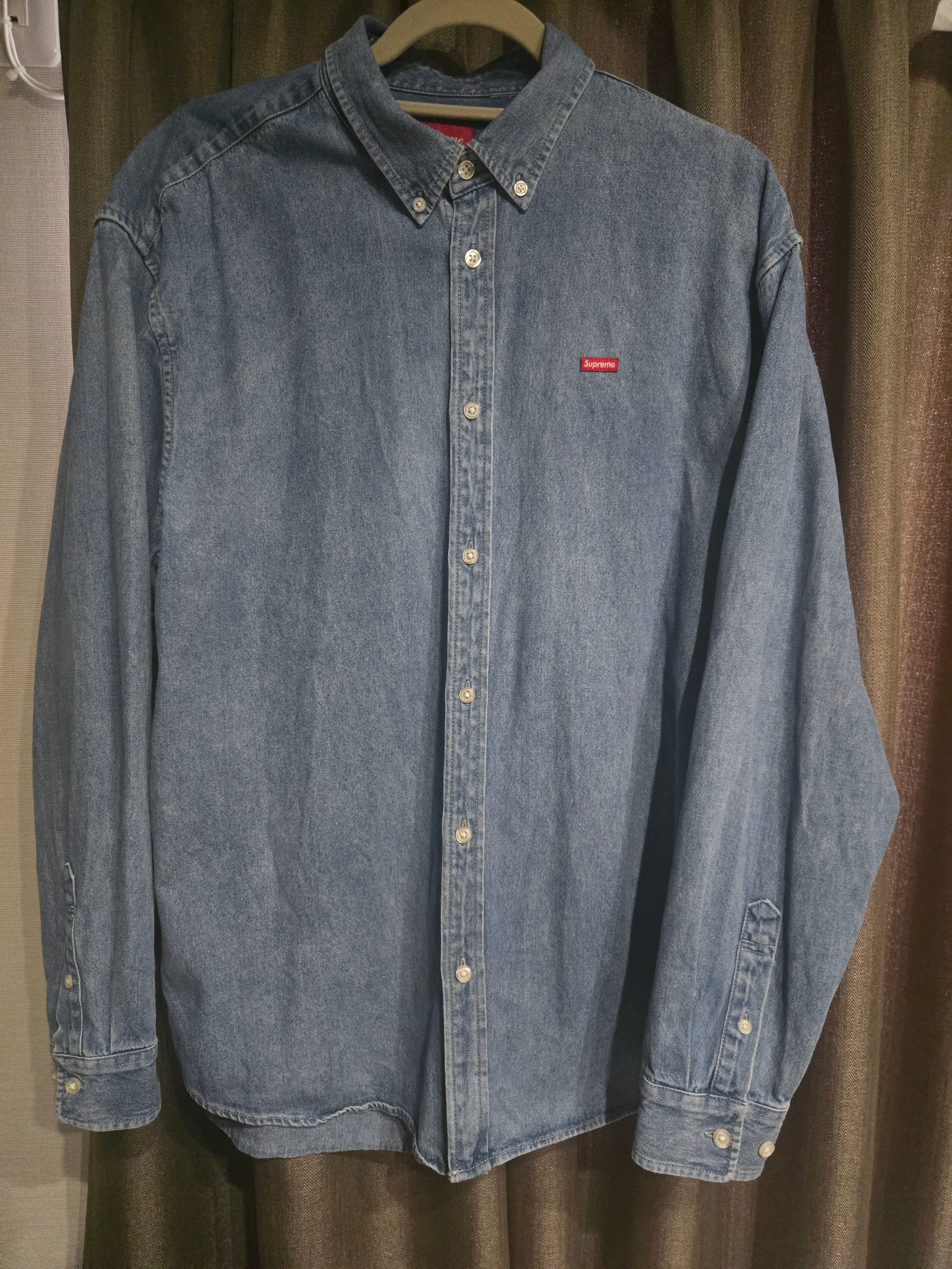 Supreme Small Box Shirt "Denim" (22SS)