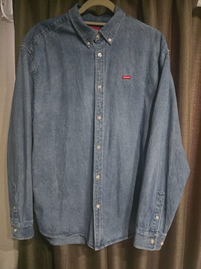 Supreme Small Box Shirt "Denim" (22SS)