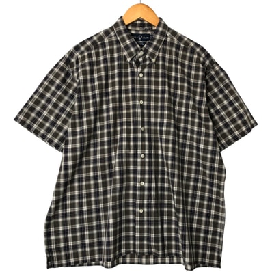 古着 ラルフローレン Ralph Lauren GREGGOR 半袖 ボタンダウン チェックシャツ ボックスシャツ メンズXL相当/eaa550517