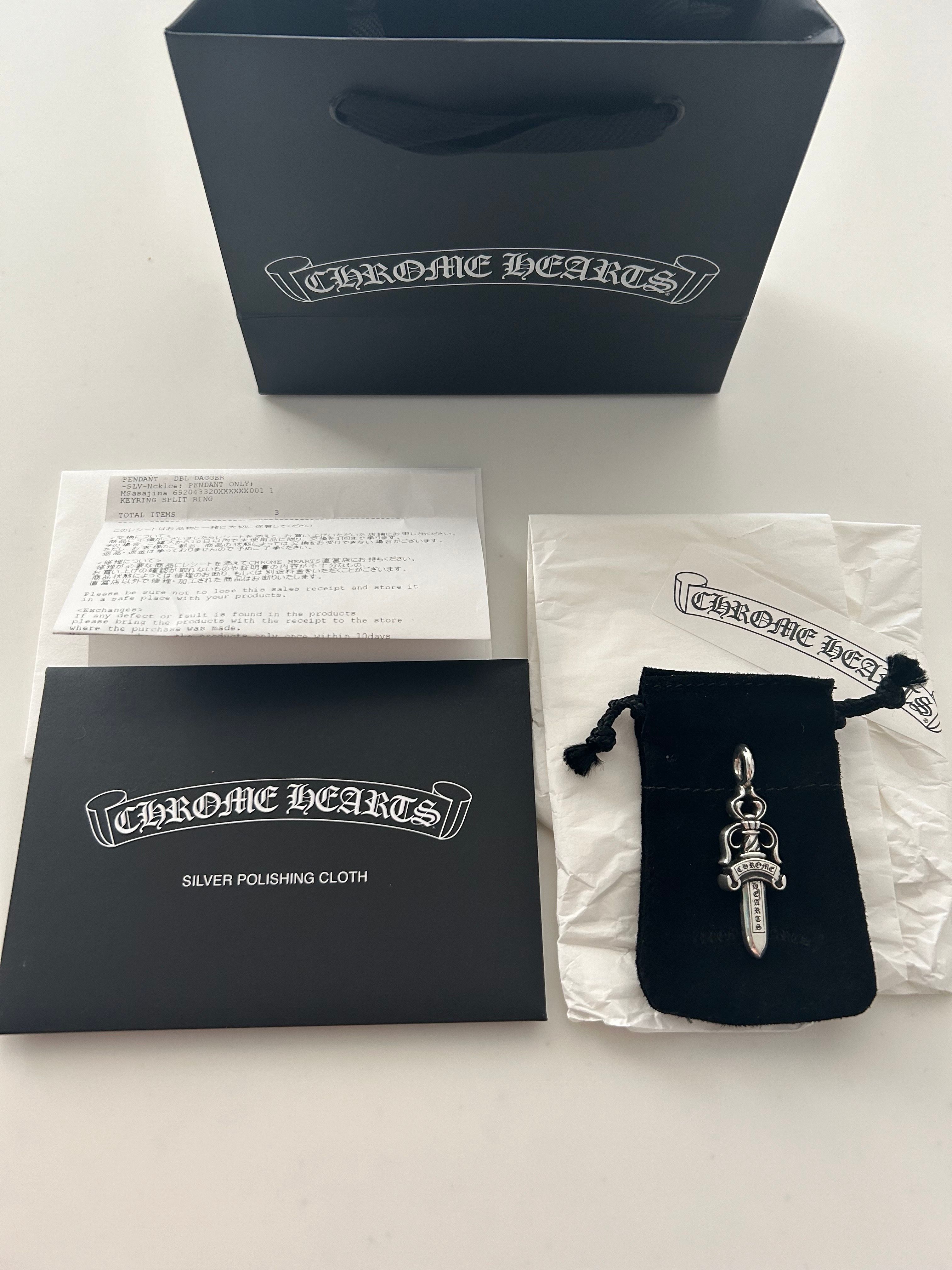 Chrome Hearts Double Dagger Pendant "Silver"