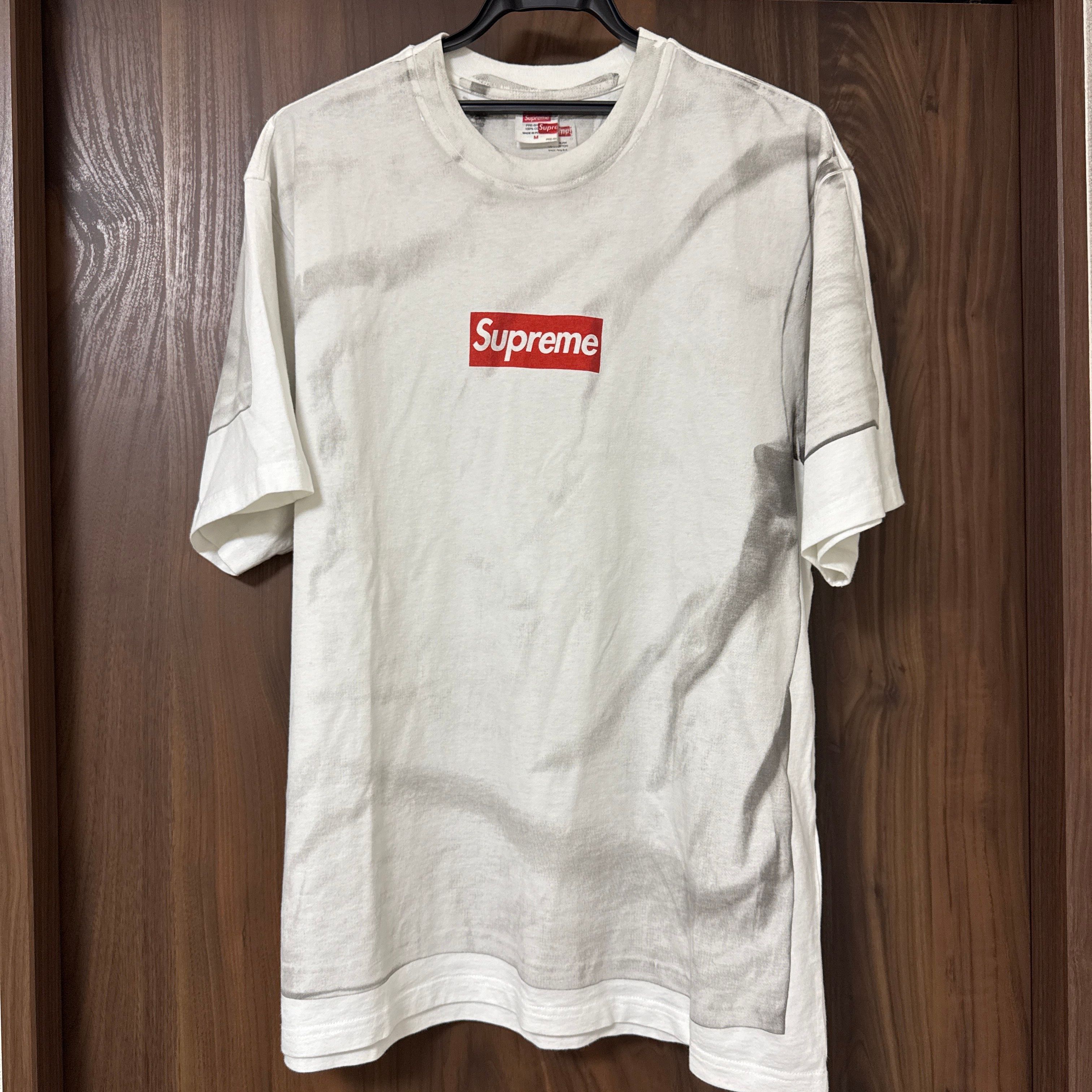 Supreme x MM6 Maison Margiela Box Logo Tee "White"