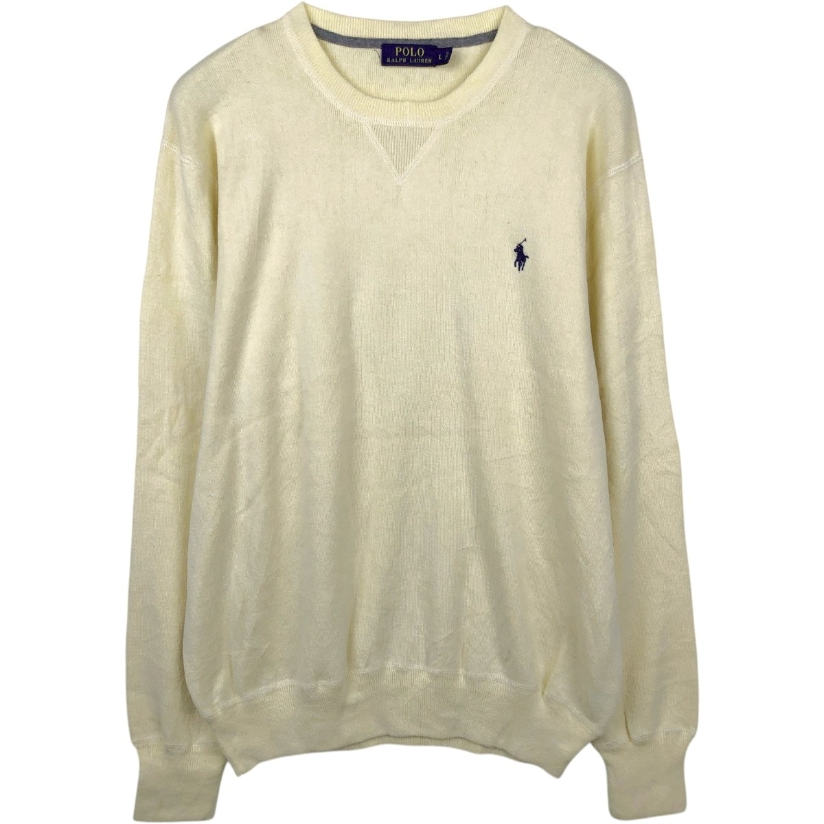 古着 ラルフローレン Ralph Lauren POLO RALPH LAUREN コットンニットセーター メンズL相当/eaa672352