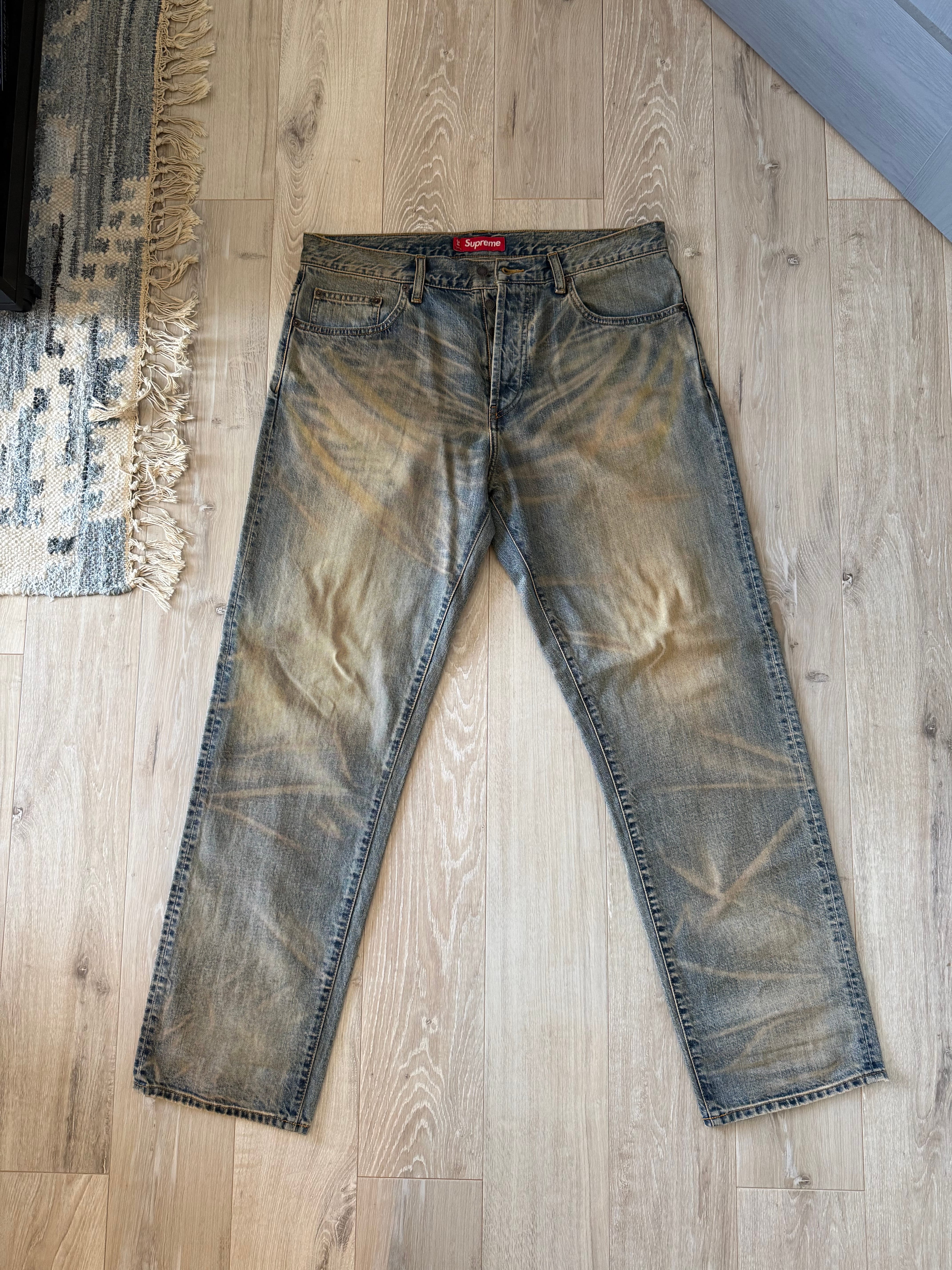 Supreme Regular Jean (25FW) "Dirty Indigo"