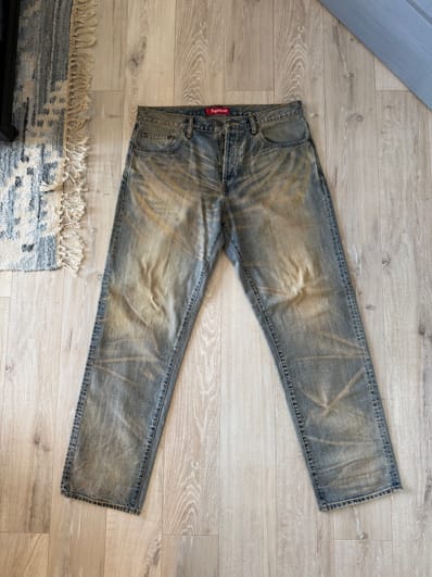 Supreme Regular Jean (25FW) "Dirty Indigo"