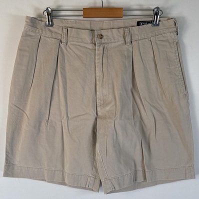古着 ポロバイラルフローレン Polo by Ralph Lauren ショートパンツ 半ズボン ハーフパンツ ワンポイントロゴ クラシックチノ w36 ベージュ系 メンズ