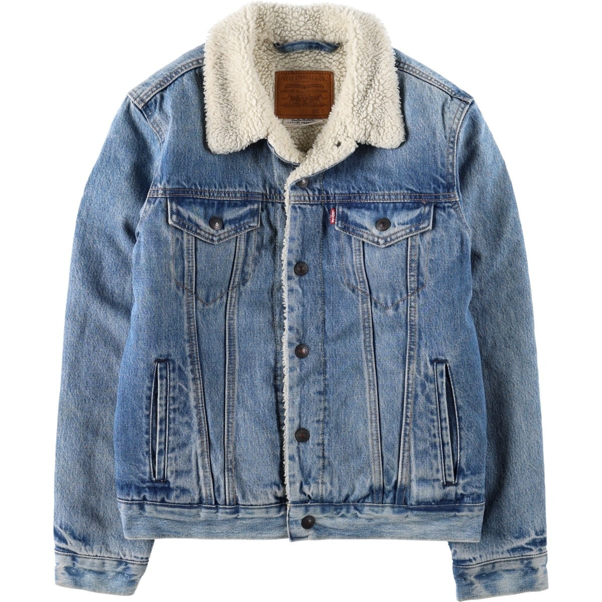 古着 リーバイス Levi's 中綿入り デニムボアジャケット メンズS相当/eaa675557