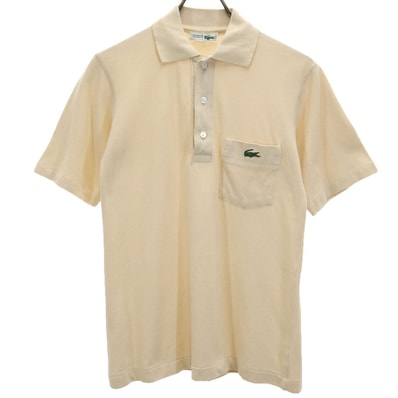 LACOSTE ラコステ 半袖 ポロシャツ 2 ベージュ系 鹿の子