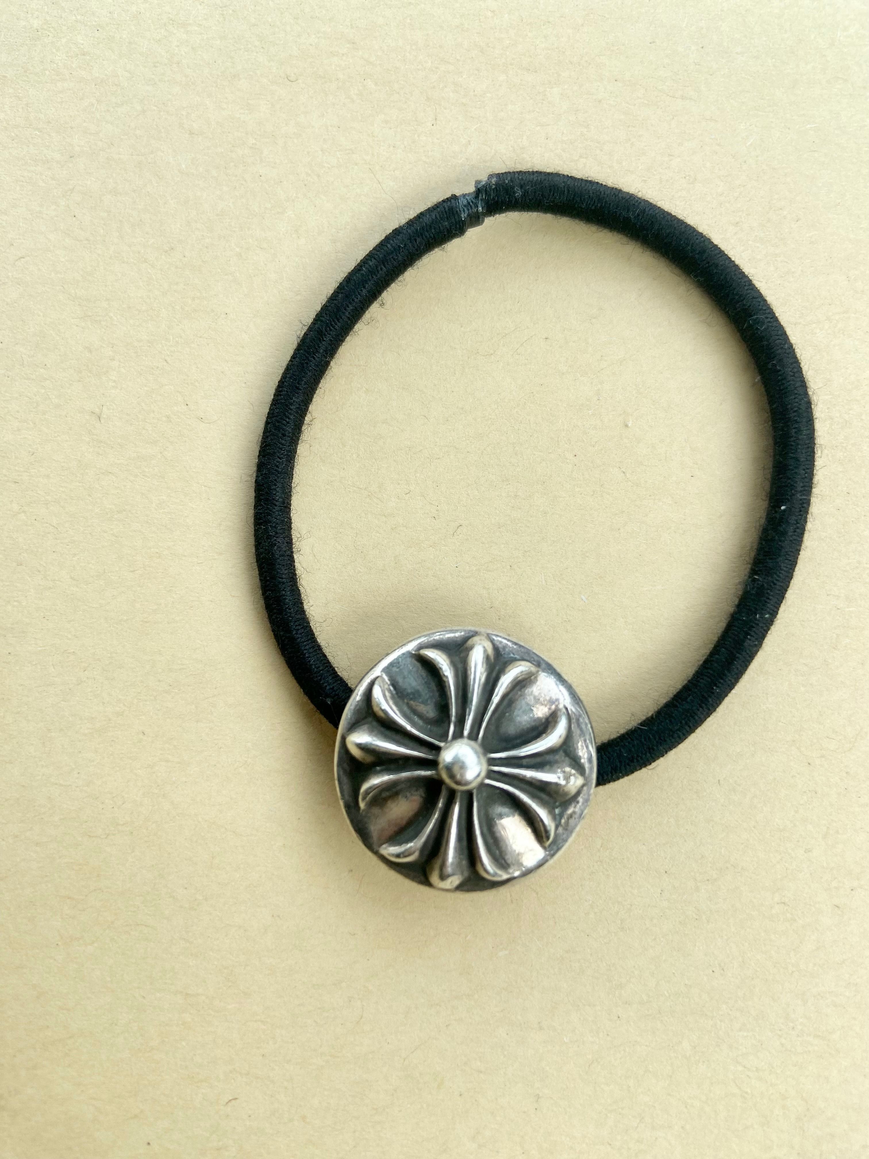 Chrome Hearts Hair Band # 2 Cross Bracelet "Black"