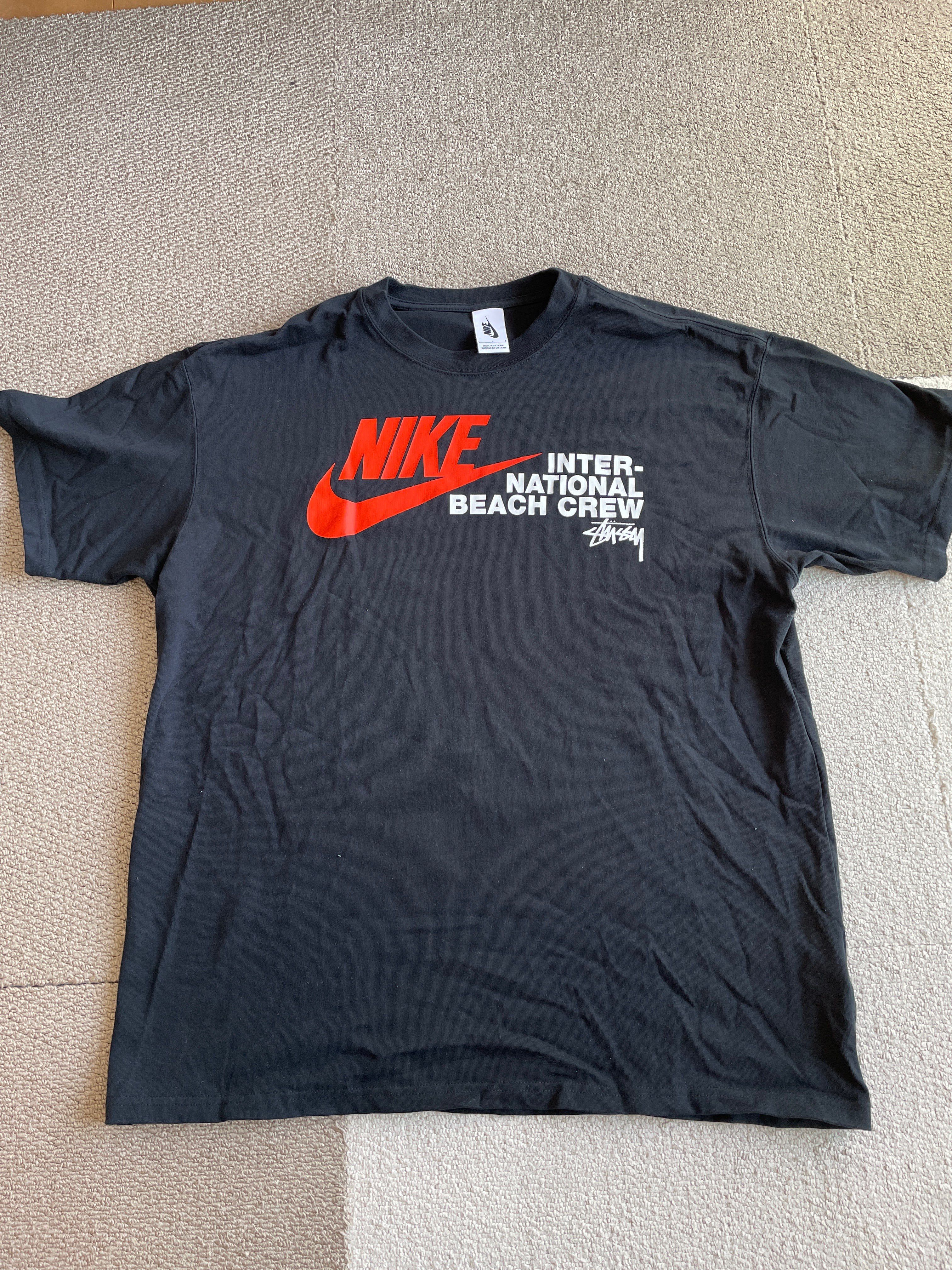 Nike x Stussy International Beach Crew T-Shirt "Black"