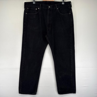古着 リーバイス Levi's デニム パンツ 505 ストレート 5ポケット ジップフライ ジーンズ ジーパン W38 L30 ブラック系 メンズ