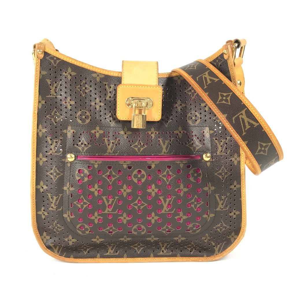 ルイヴィトン LOUIS VUITTON ミュゼット M95172 モノグラムペルフォ カバン 斜め掛け ショルダーバッグ モノグラムキャンバス ピンク