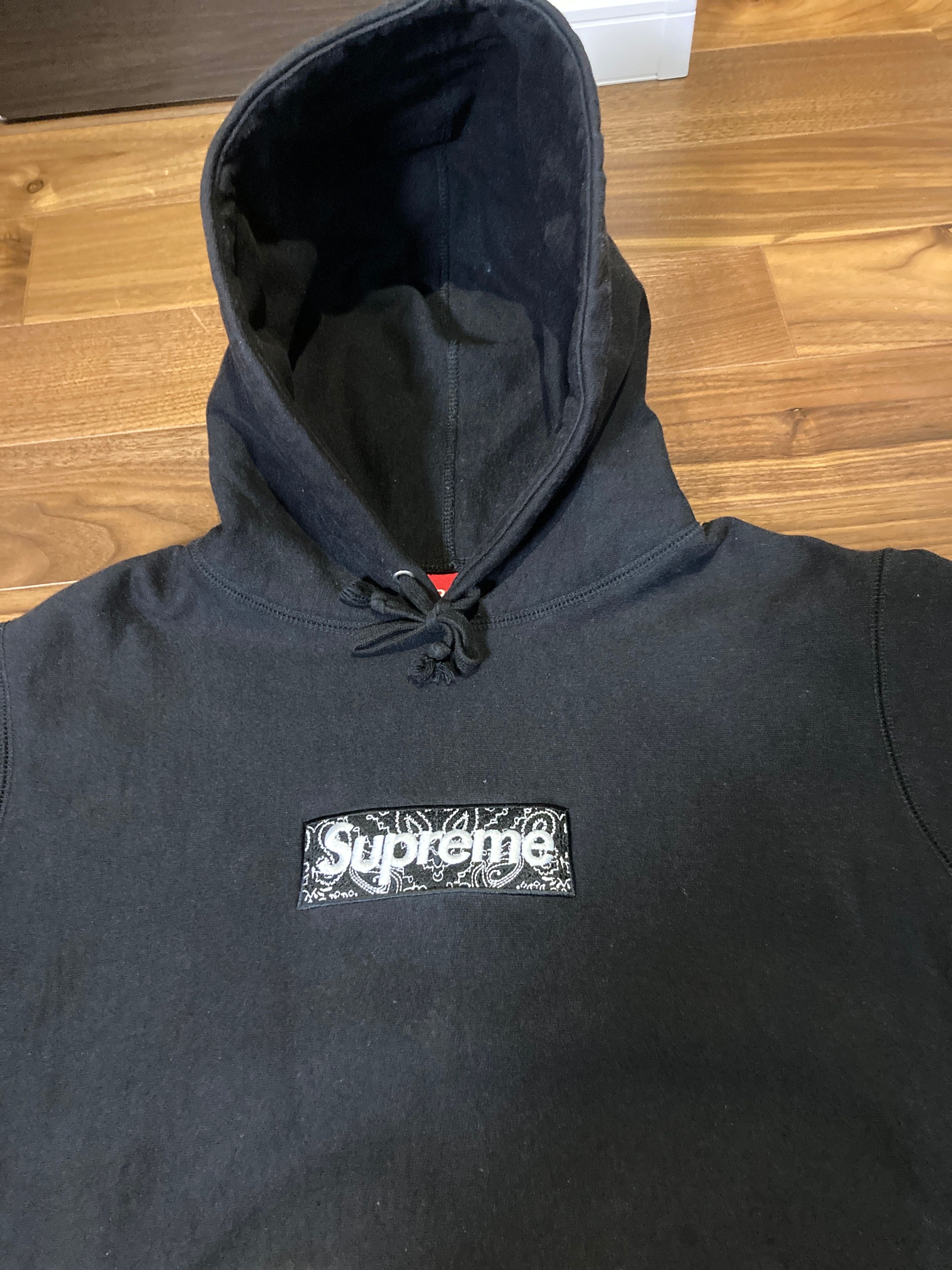 Supreme Bandana Box Logo Hooded Sweatshirt "Black"