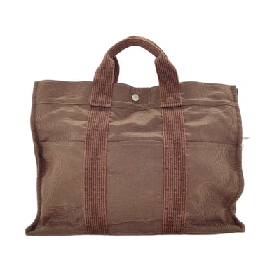 エルメス HERMES ナイロンキャンバス エールバッグMM トートバッグ【中古】