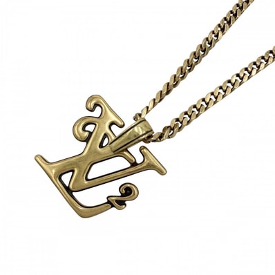 LOUIS VUITTON ルイヴィトン ネックレス ルイヴィトン × NIGO コリエ スクエアード LV アクセサリー ペンダント MP2692 ゴールド メンズ 約45.4g【中古品】