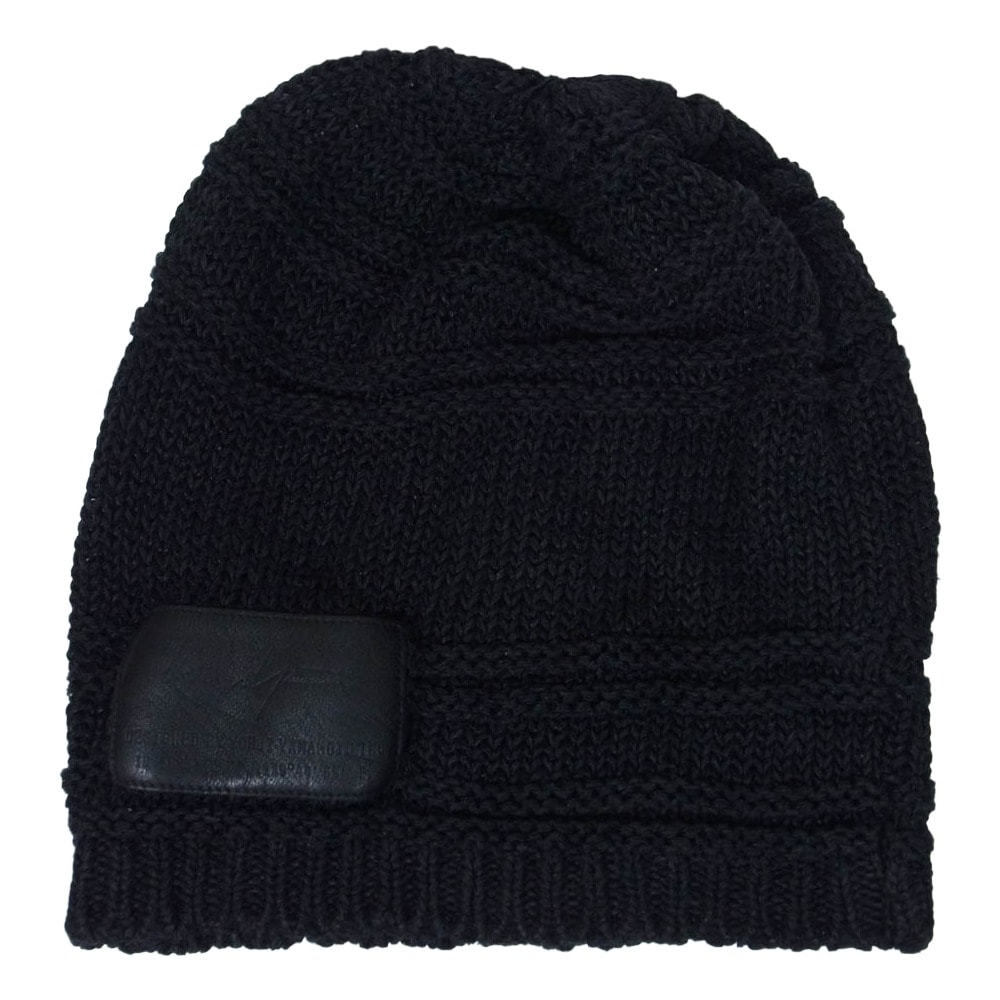 Yohji Yamamoto POUR HOMME ヨウジヤマモトプールオム ニットキャップ HH-H05-260 CA-1/7Ry/C/Li プレン ボーダー ニット キャップ 帽子 ブラック系【中古】