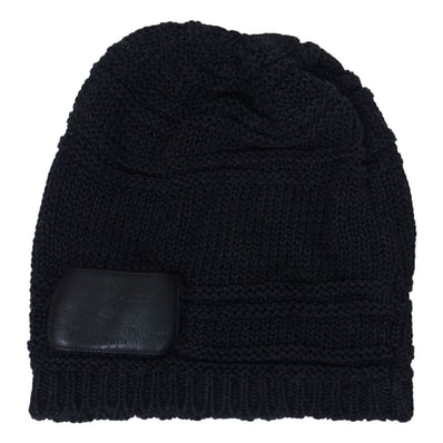 Yohji Yamamoto POUR HOMME ヨウジヤマモトプールオム ニットキャップ HH-H05-260 CA-1/7Ry/C/Li プレン ボーダー ニット キャップ 帽子 ブラック系【中古】