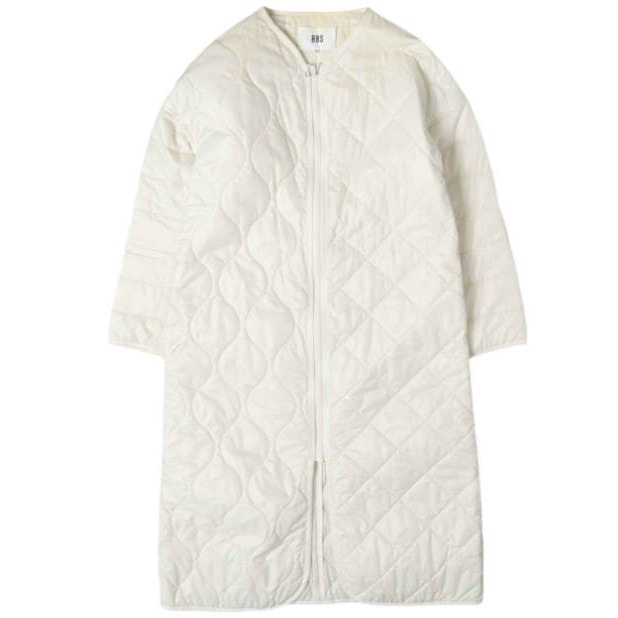 RBS Ray BEAMS アールビーエス レイビームス キルト切り替え ロングコート 63-19-0105-747 0 WHITE 定価29,700円 キルティング アウター g27332