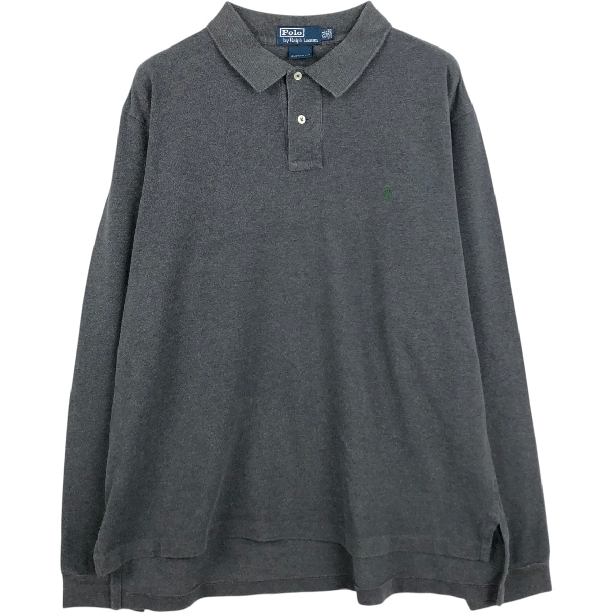 古着 ラルフローレン Ralph Lauren POLO by Ralph Lauren CUSTOM FIT 長袖 ポロシャツ メンズXXL相当/eaa650039