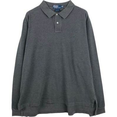 古着 ラルフローレン Ralph Lauren POLO by Ralph Lauren CUSTOM FIT 長袖 ポロシャツ メンズXXL相当/eaa650039
