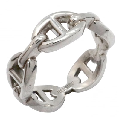 【6jdb0309-k】エルメス リング シェーヌダンクル アンシェネ シルバー925 #57【中古】メンズ