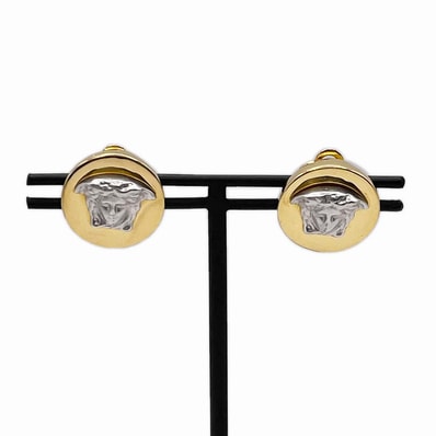 VERSACE ヴェルサーチ メドゥーサ イヤリング
コンビ ラウンド メタル ゴールド レディース
【中古】