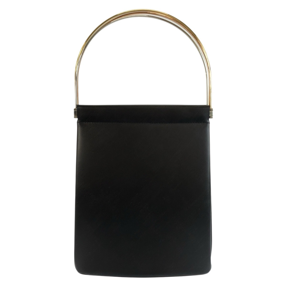 美品 CARTIER カルティエ トリニティ ブラック 黒 レザー ハンドバッグ パーティバッグ バニティバッグ 603346 【中古】