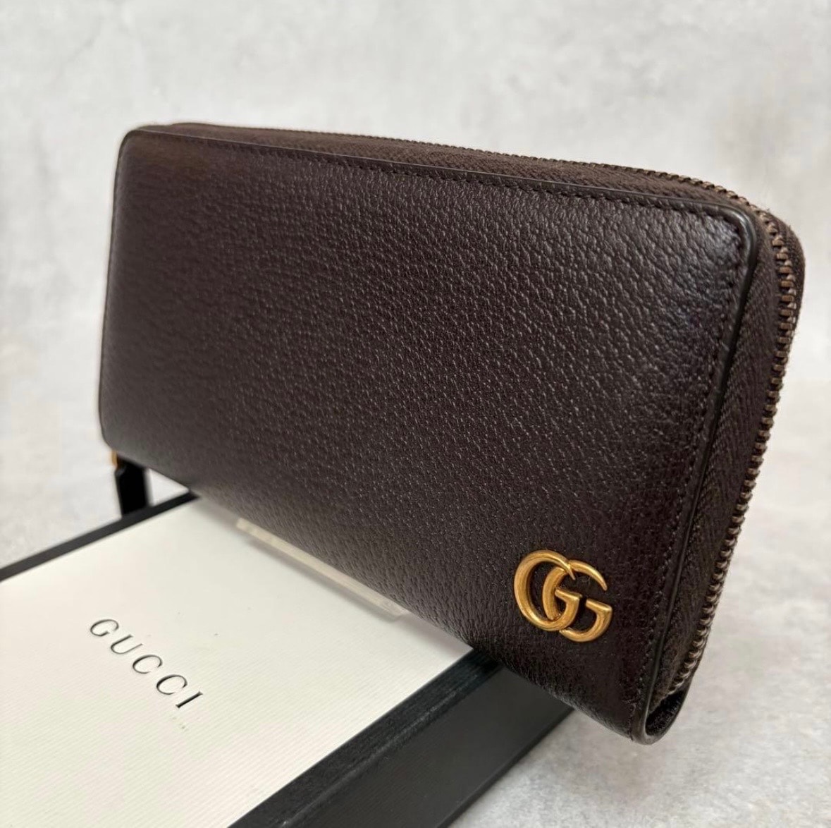 B (目立った傷や汚れなし)】箱付き GUCCI グッチ 長財布 財布 GG