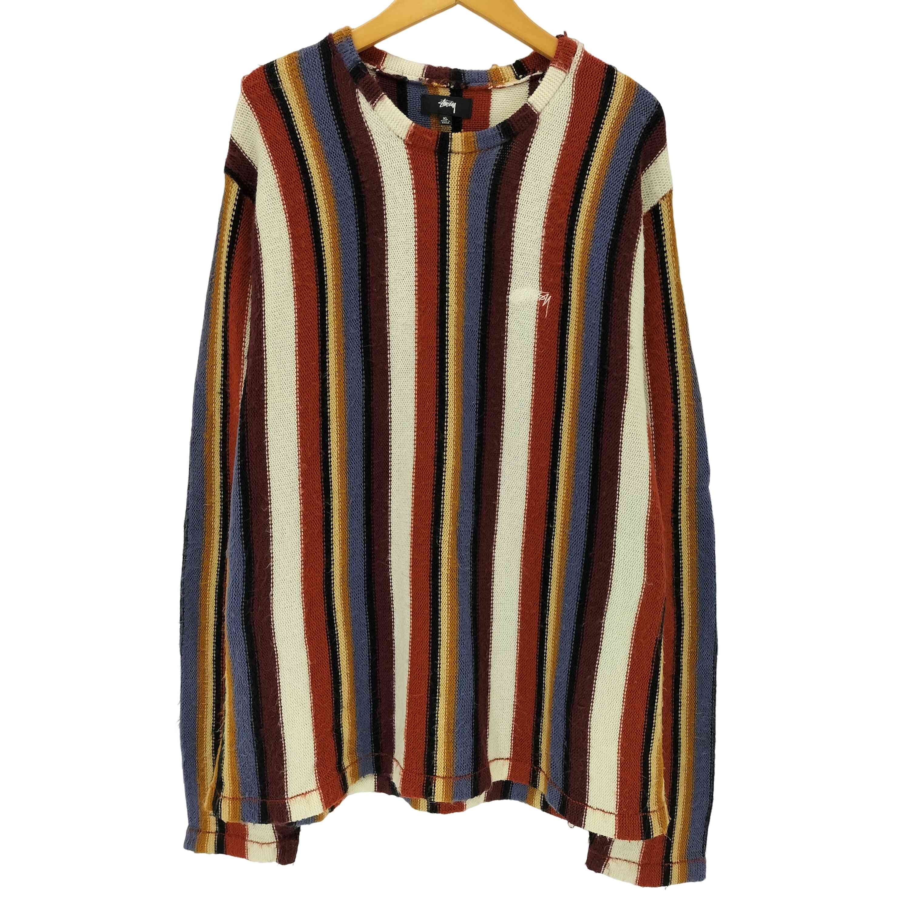 22ss VERTICAL STRIPED KNIT CREW【1143744423861】