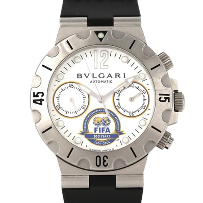 【ノーメンテナンス還元価格】ブルガリ スクーバクロノ・FIFA100YEARS LIMITED SCB38S SS 自動巻