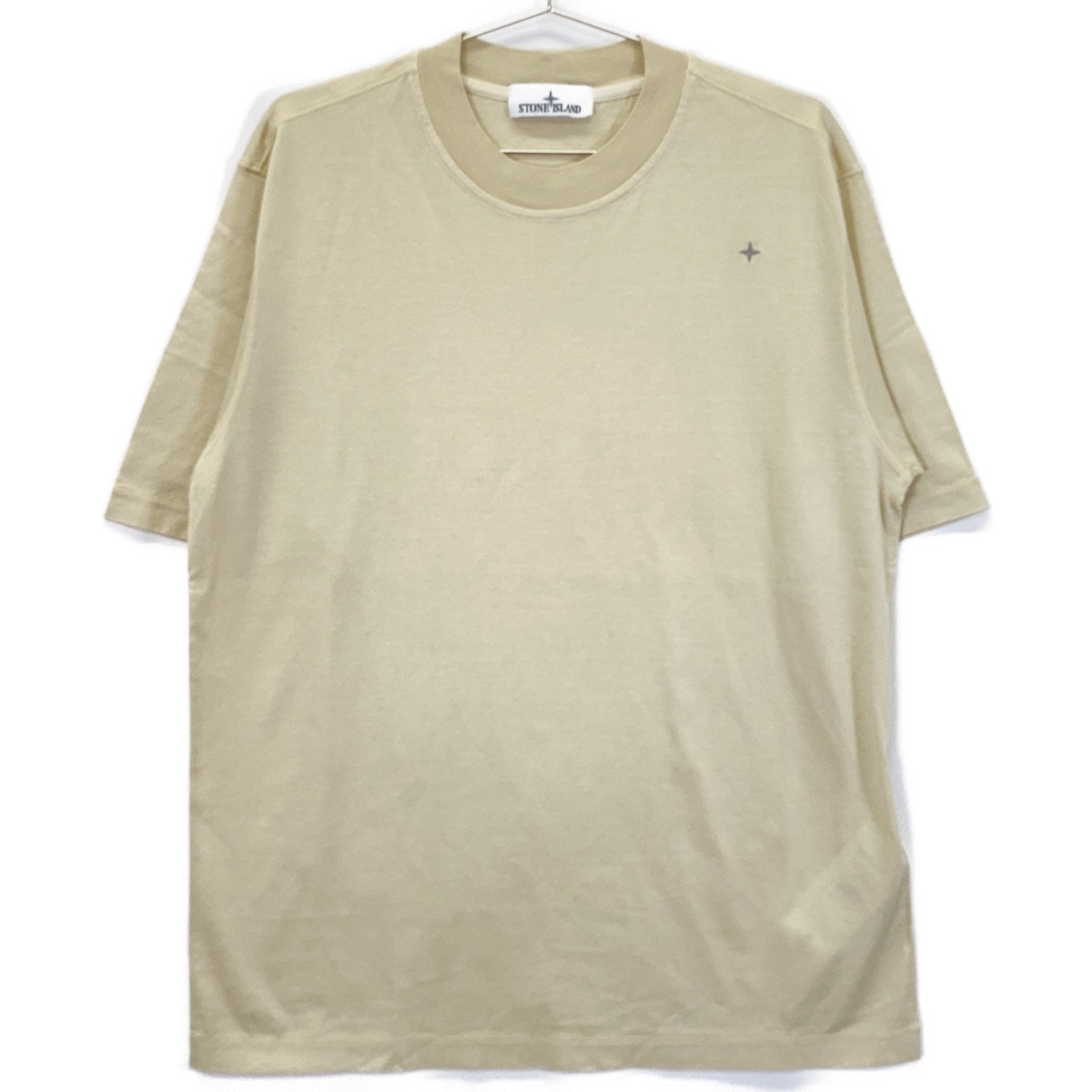 ストーンアイランド ベージュ K1S152100202S00G8 コンパス刺繍 クルーネック S/Sカットソー L